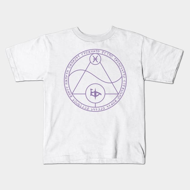 Runic School of Illusion (No Text) Kids T-Shirt by Moon Phoenix Crafts & Designs